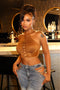 Desert Retro Suede Mesh Top